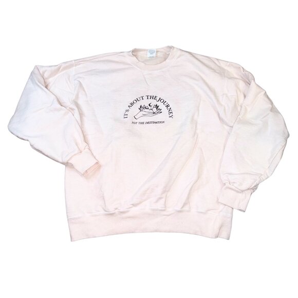 Cream Graphic Sweatshirt – Women’s Size M - Picture 1 of 10